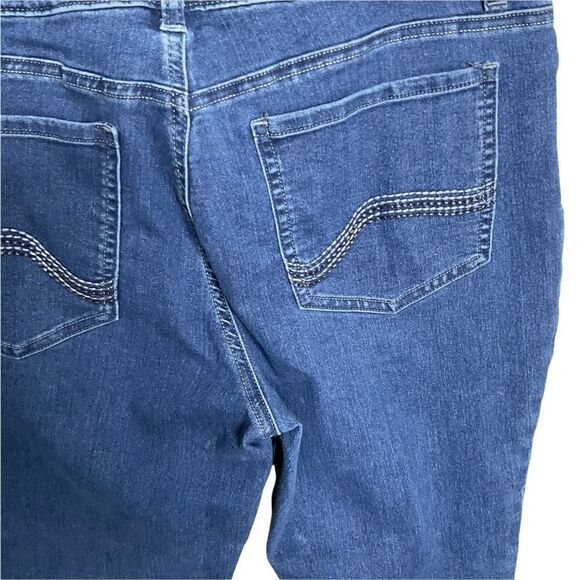 Riders by Lee Stretch Blue Jeans Mid-Rise Skinny Sz 16 - Picture 10 of 10